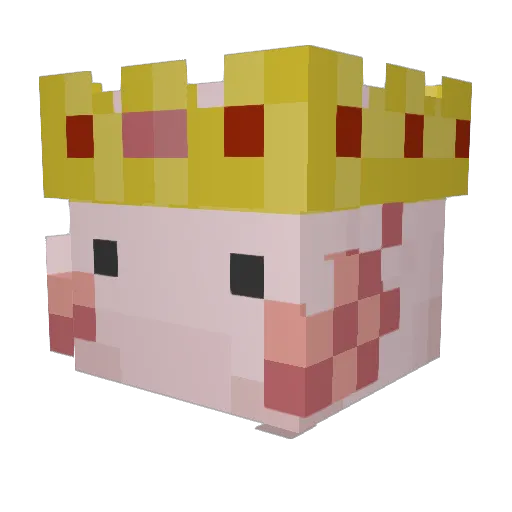 ERGIEEE Minecraft avatar head, 3D render