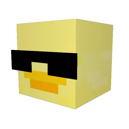 ERHR12 Minecraft avatar head, 3D render