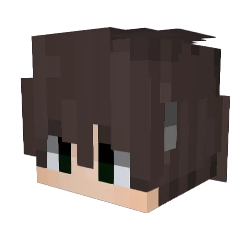 ERIC999c Minecraft avatar head, 3D render