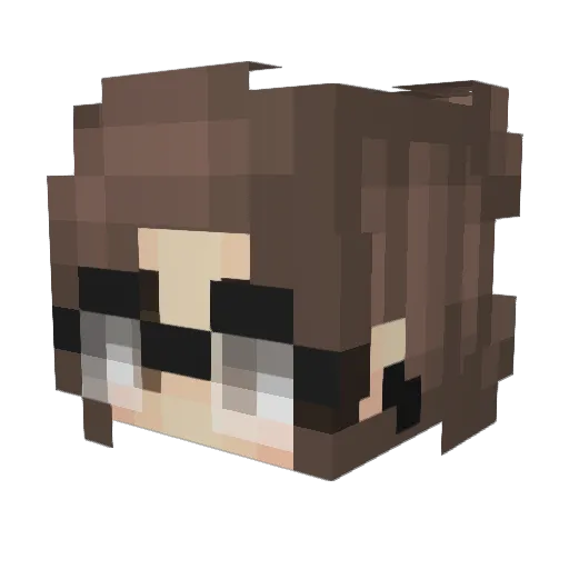 ERICCA Minecraft avatar head, 3D render