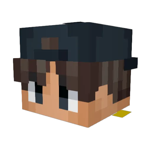 ERICKR2 Minecraft avatar head, 3D render