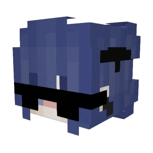 ERICLALA Minecraft avatar head, 3D render
