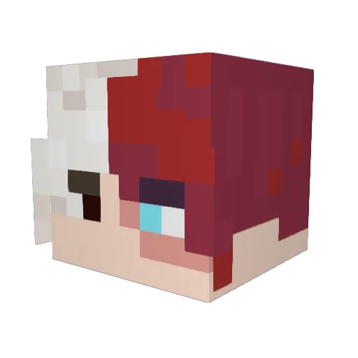 ERICNG0308 Minecraft avatar head, 3D render
