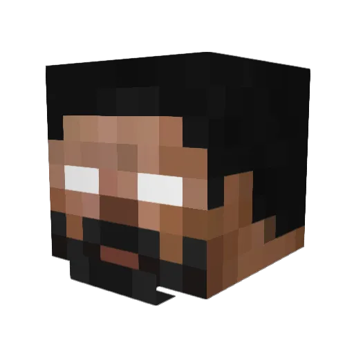 ERIKgxt Minecraft avatar head, 3D render