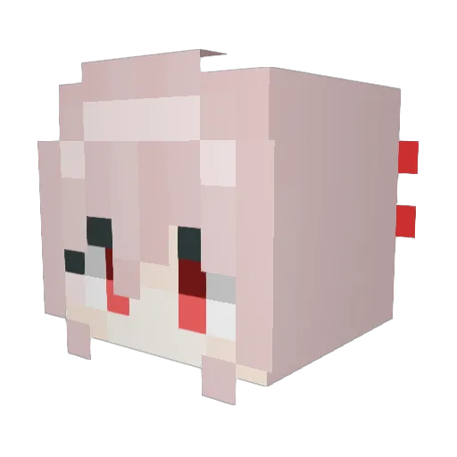ERI_twitch Minecraft avatar head, 3D render