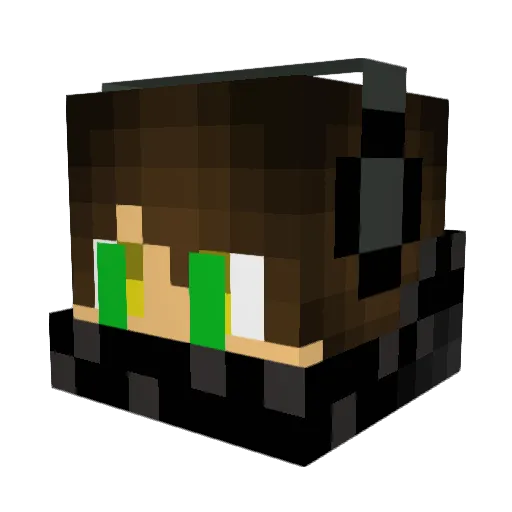 ERJOT Minecraft avatar head, 3D render