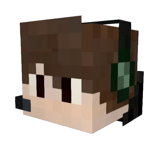 ERMing422 Minecraft avatar head, 3D render