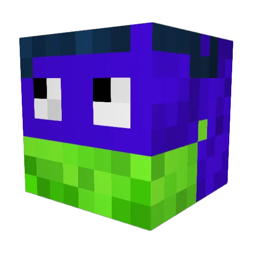 EROCKGOD Minecraft avatar head, 3D render