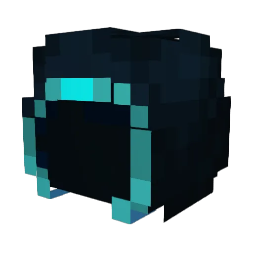 ERR0R_1 Minecraft avatar head, 3D render