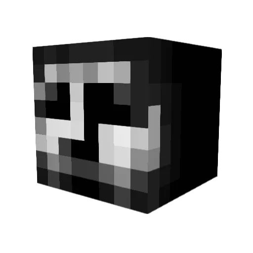 ERRO343 Minecraft avatar head, 3D render