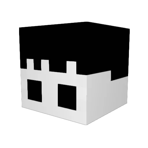 ERRORBlazer Minecraft avatar head, 3D render
