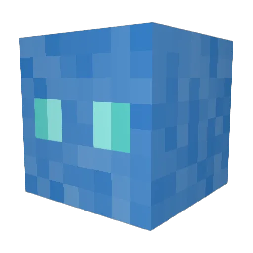 ERRORCODE_5 Minecraft avatar head, 3D render