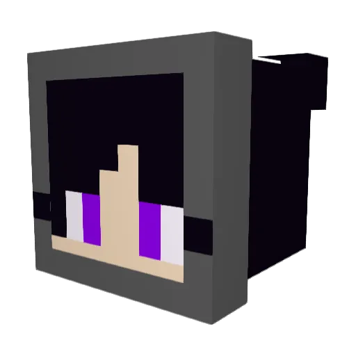 ERRORLOLS Minecraft avatar head, 3D render
