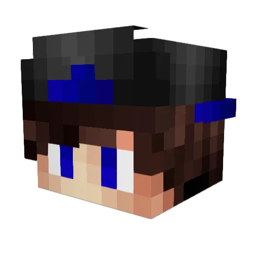 ERROR_KEYD Minecraft avatar head, 3D render