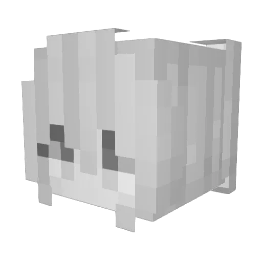 ER_NightReign Minecraft avatar head, 3D render
