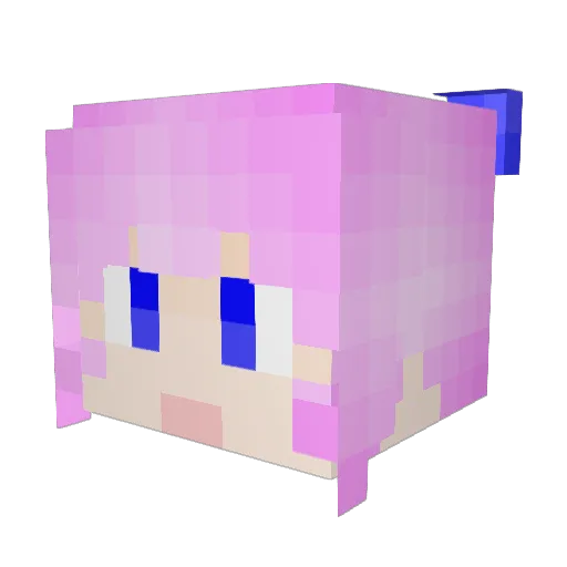 ER_RUI Minecraft avatar head, 3D render