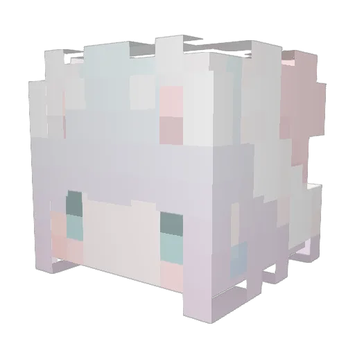 ERinZin Minecraft avatar head, 3D render