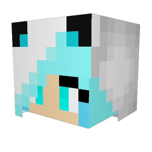 ERose2004 Minecraft avatar head, 3D render