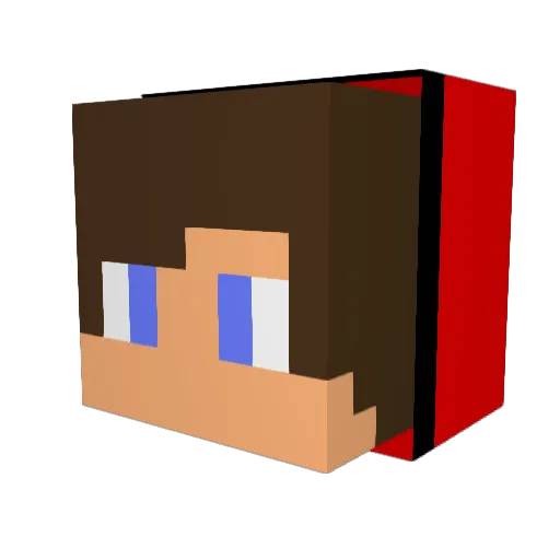 ES1329 Minecraft avatar head, 3D render