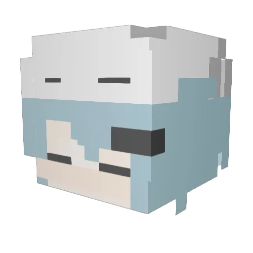 ESCAPE0202 Minecraft avatar head, 3D render