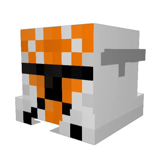 ESE24 Minecraft avatar head, 3D render
