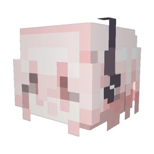 ESEAbsolute Minecraft avatar head, 3D render