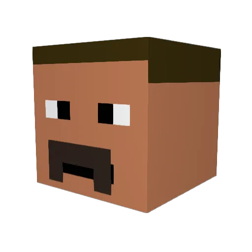 ESEEOKKO Minecraft avatar head, 3D render