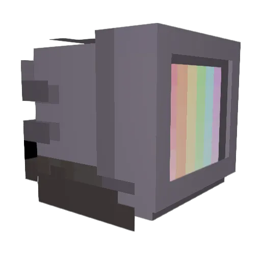 ESF3R Minecraft avatar head, 3D render