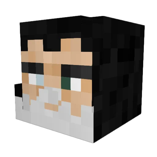 ESKML Minecraft avatar head, 3D render