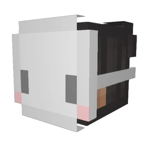 ESLV Minecraft avatar head, 3D render