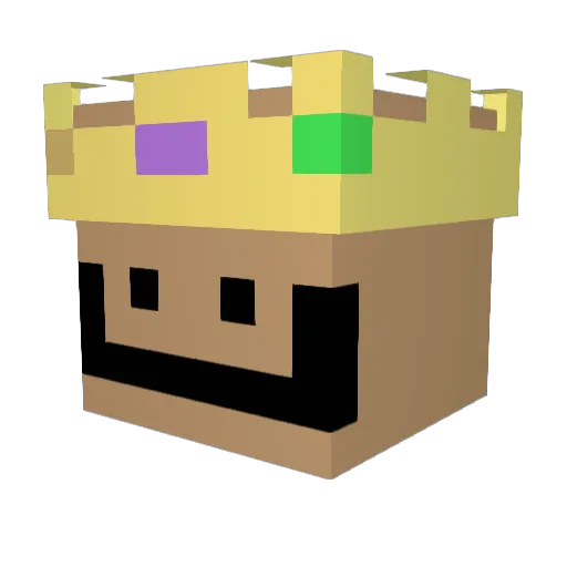 ESQPAIN Minecraft avatar head, 3D render