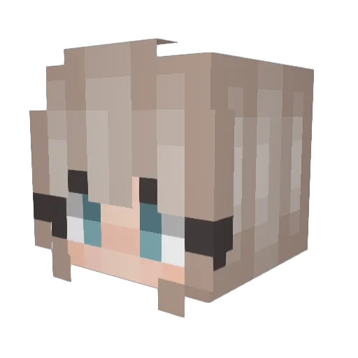 ESShadow_ Minecraft avatar head, 3D render