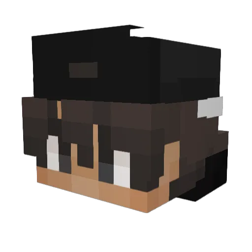 EST1901 Minecraft avatar head, 3D render