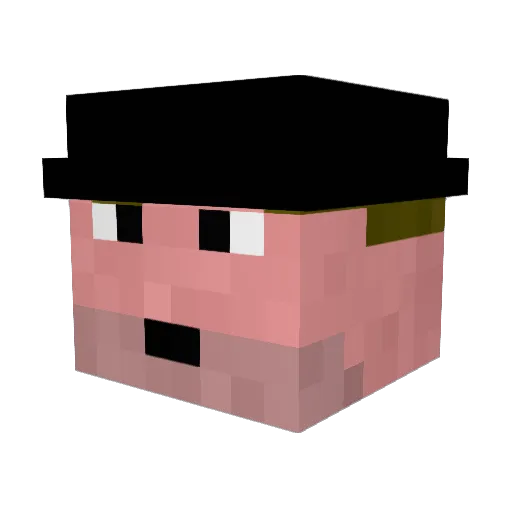 EST201 Minecraft avatar head, 3D render