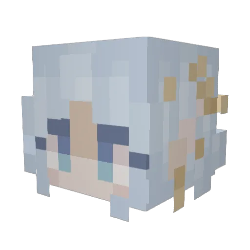 ESTAGR Minecraft avatar head, 3D render