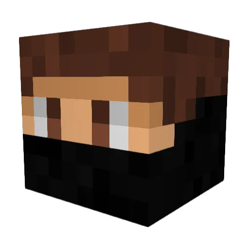 ESTEBAN_21 Minecraft avatar head, 3D render