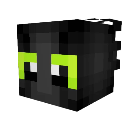 ESUESUESUEUSU Minecraft avatar head, 3D render
