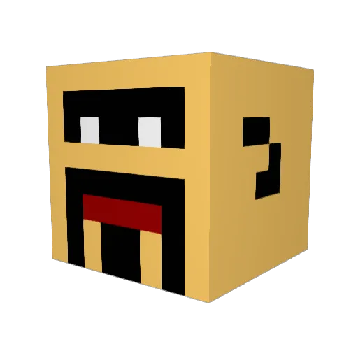 ES_Mano Minecraft avatar head, 3D render