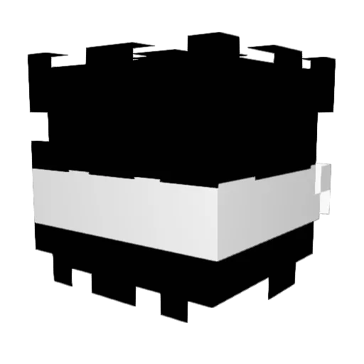 ES_gg Minecraft avatar head, 3D render
