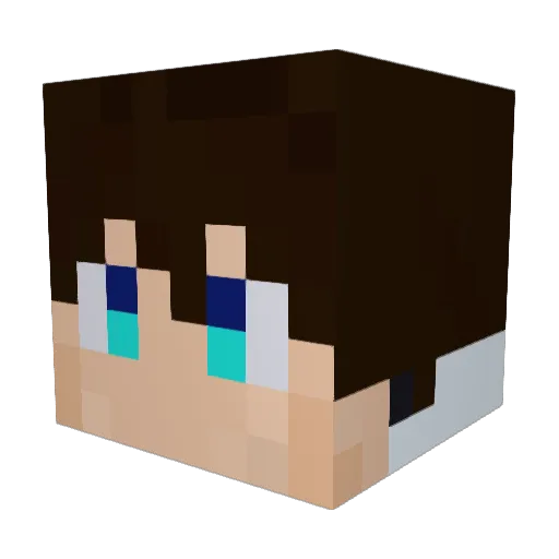 ESamossa Minecraft avatar head, 3D render