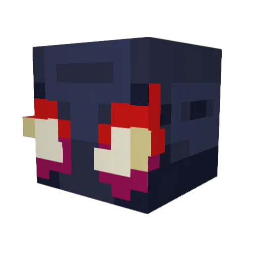 ESparrowy Minecraft avatar head, 3D render