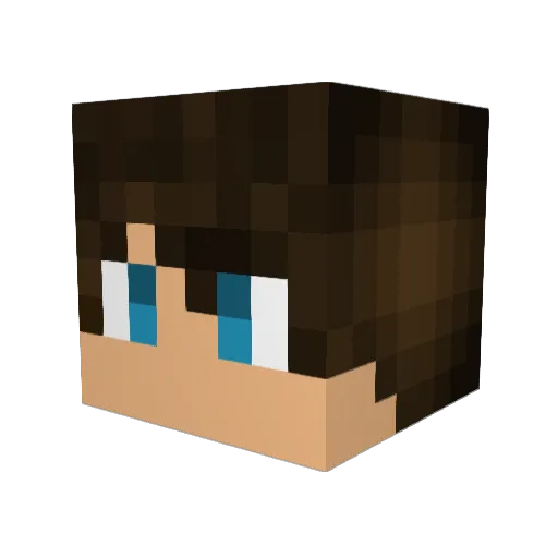 EStrange_ Minecraft avatar head, 3D render