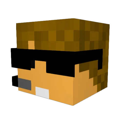 ESvensrud Minecraft avatar head, 3D render