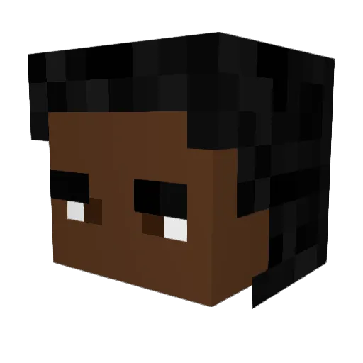 ET13356 Minecraft avatar head, 3D render