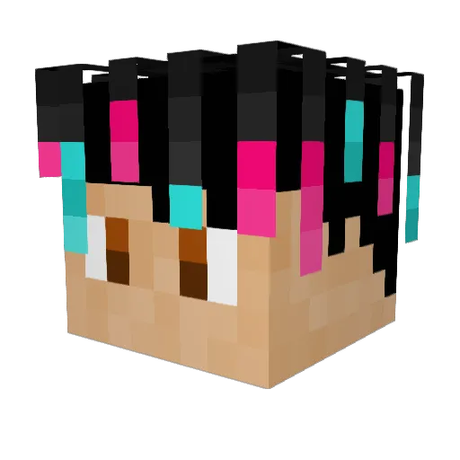 ET9564 Minecraft avatar head, 3D render