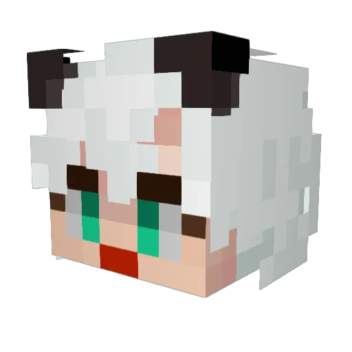 ETA00 Minecraft avatar head, 3D render