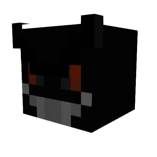 ETB4 Minecraft avatar head, 3D render