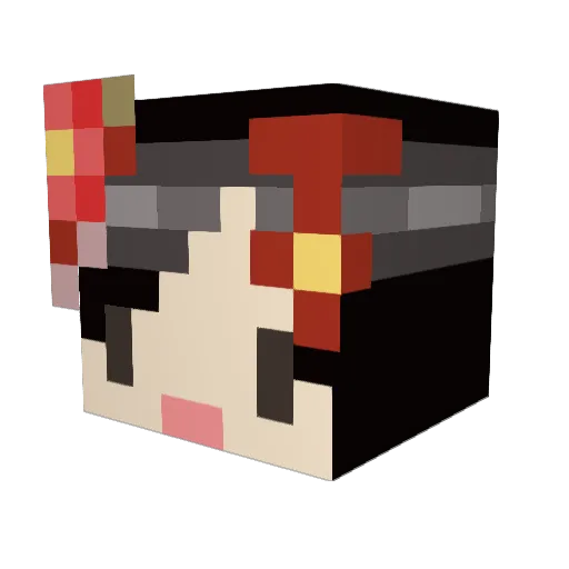 ETOWAUL Minecraft avatar head, 3D render