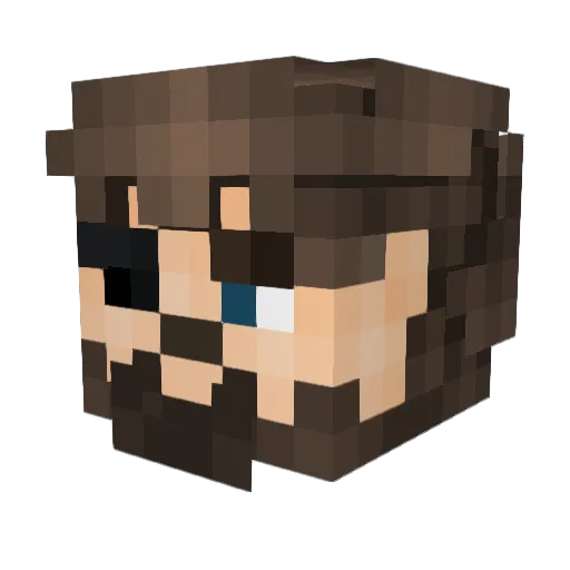 ETPGamer Minecraft avatar head, 3D render