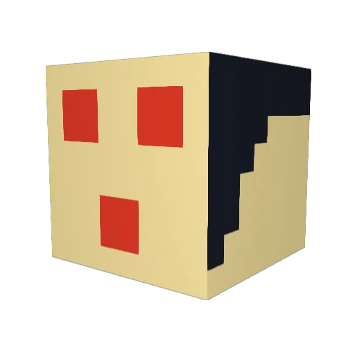 ETR88 Minecraft avatar head, 3D render